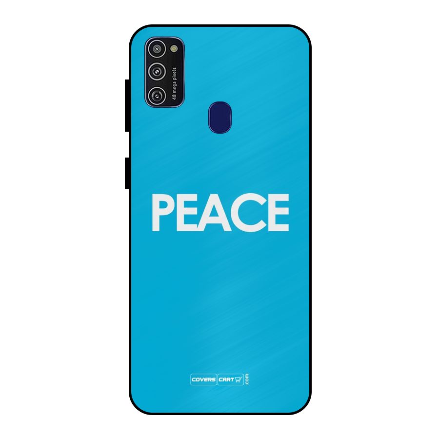 Peace Metal Back Case for Galaxy M21