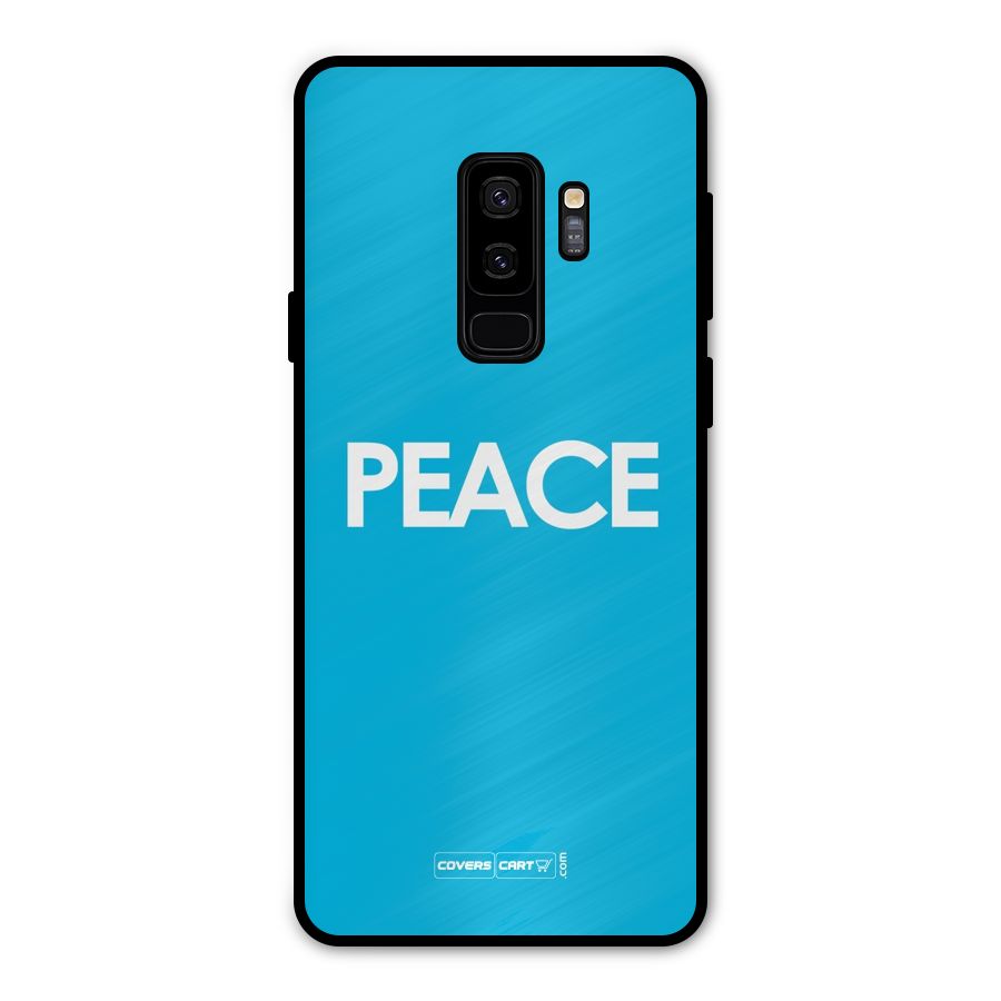 Peace Metal Back Case for Galaxy S9 Plus