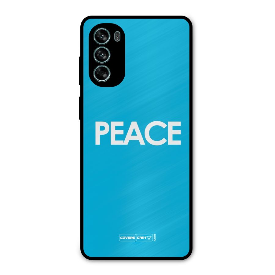 Peace Metal Back Case for Moto G62