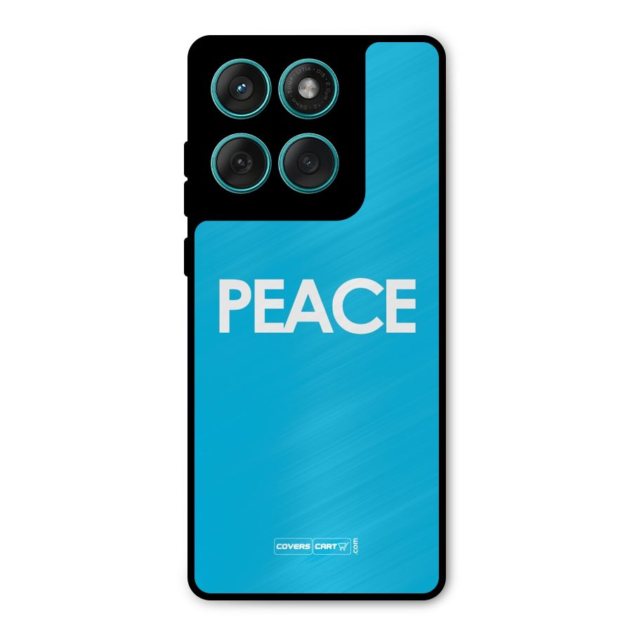 Peace Metal Back Case for Motorola Edge 60