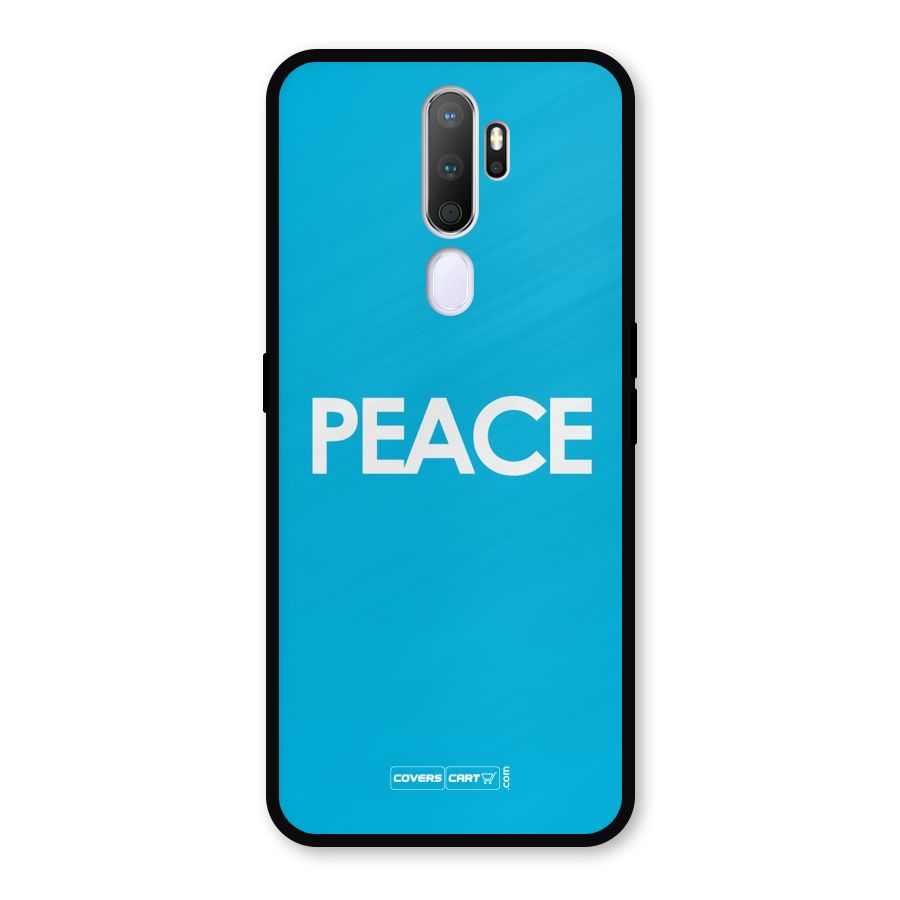 Peace Metal Back Case for Oppo A5 (2020)