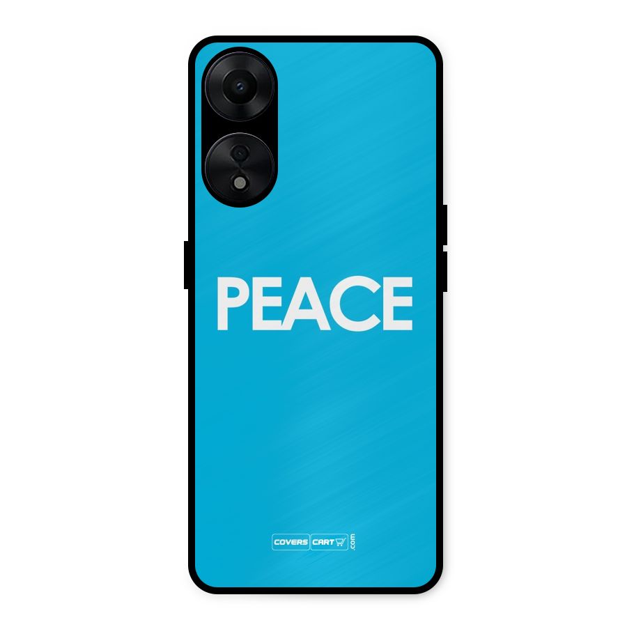Peace Metal Back Case for Oppo A78 5G