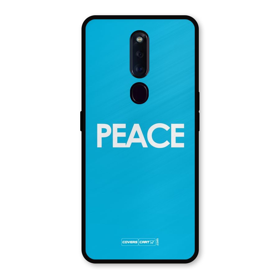 Peace Metal Back Case for Oppo F11 Pro