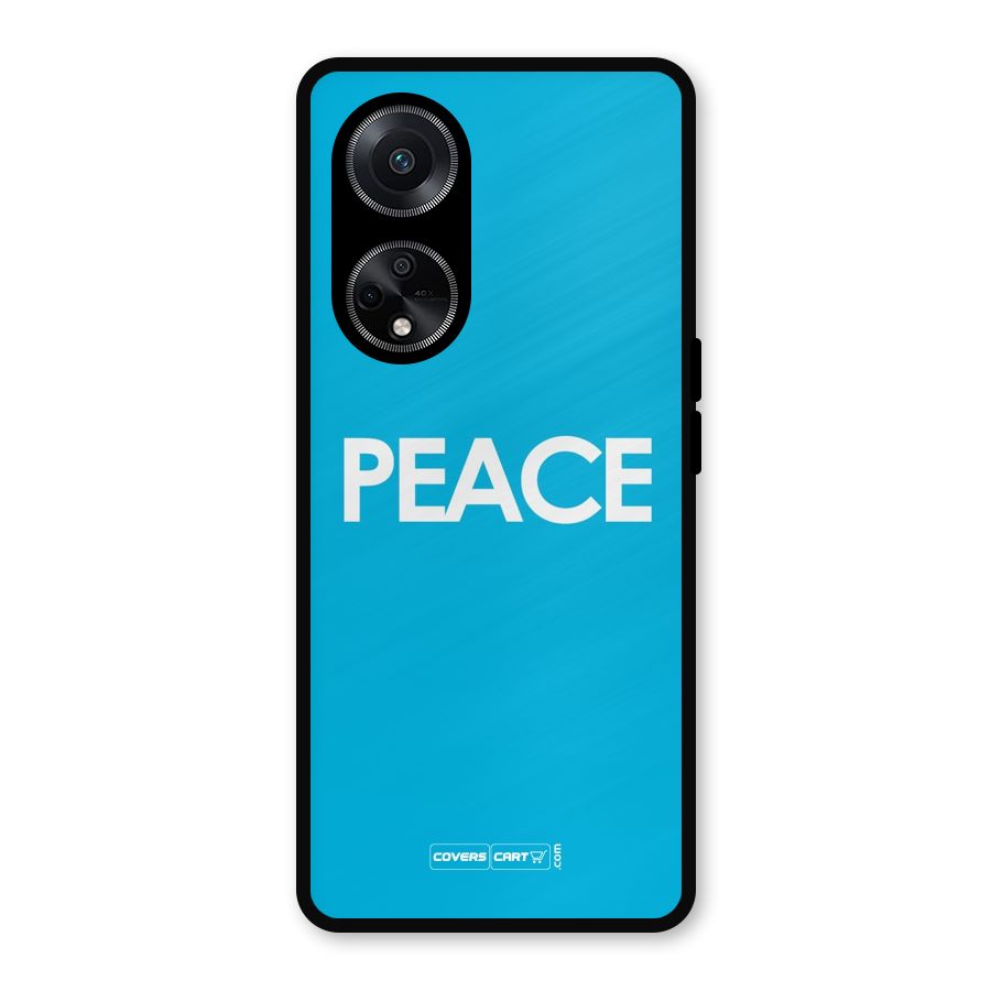 Peace Metal Back Case for Oppo F23