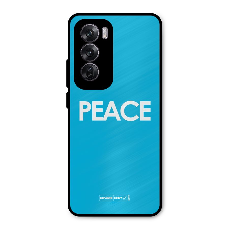 Peace Metal Back Case for Oppo Reno12 Pro
