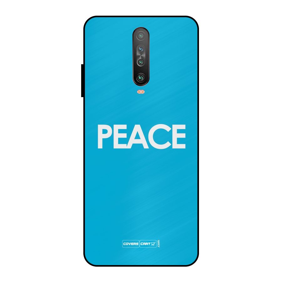 Peace Metal Back Case for Poco X2