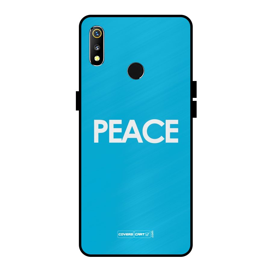 Peace Metal Back Case for Realme 3i