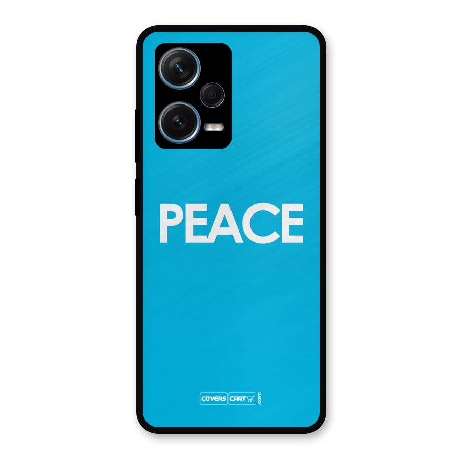 Peace Metal Back Case for Redmi Note 12 Pro Plus 5G