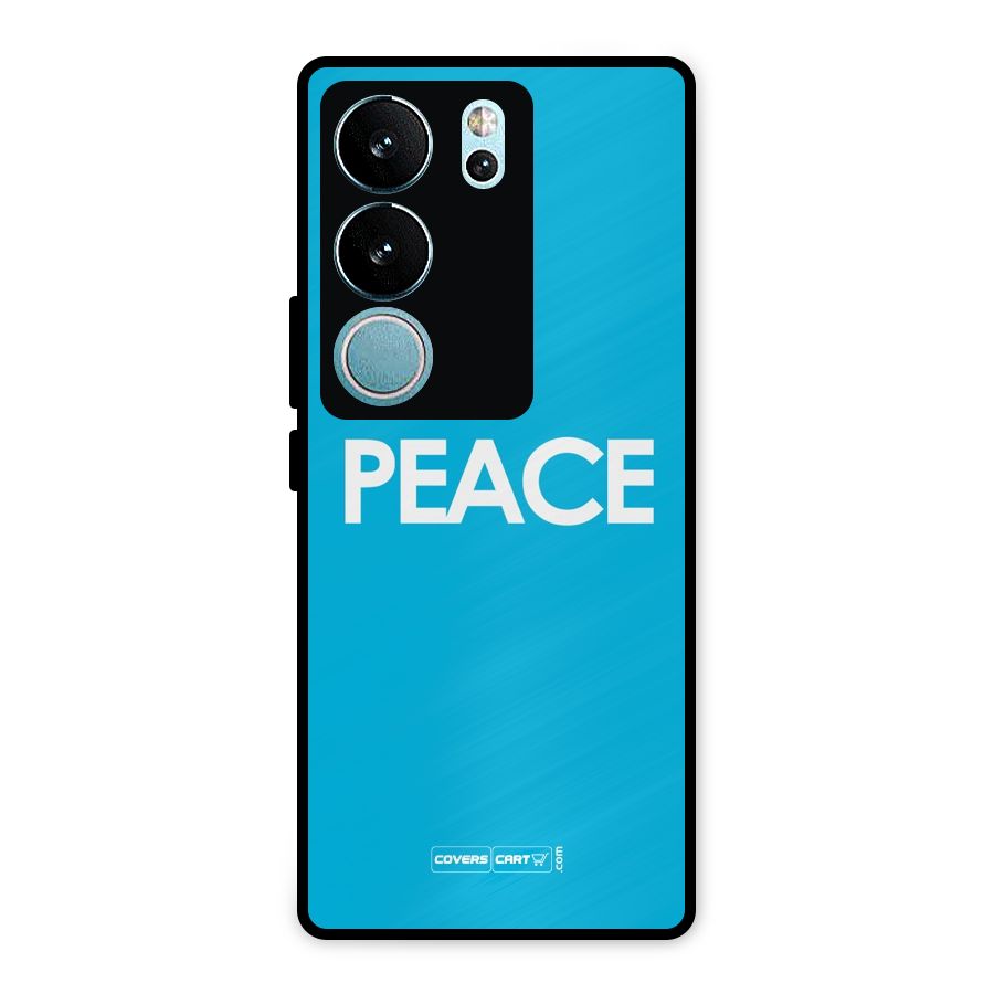 Peace Metal Back Case for Vivo V29 Pro