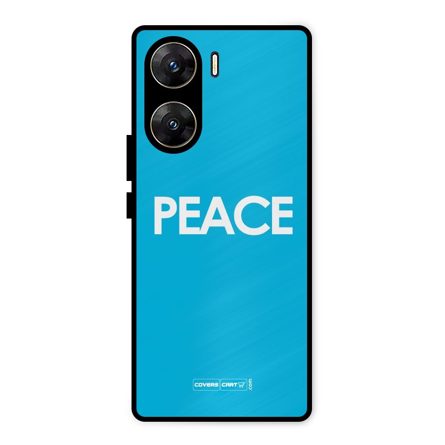 Peace Metal Back Case for Vivo V29e