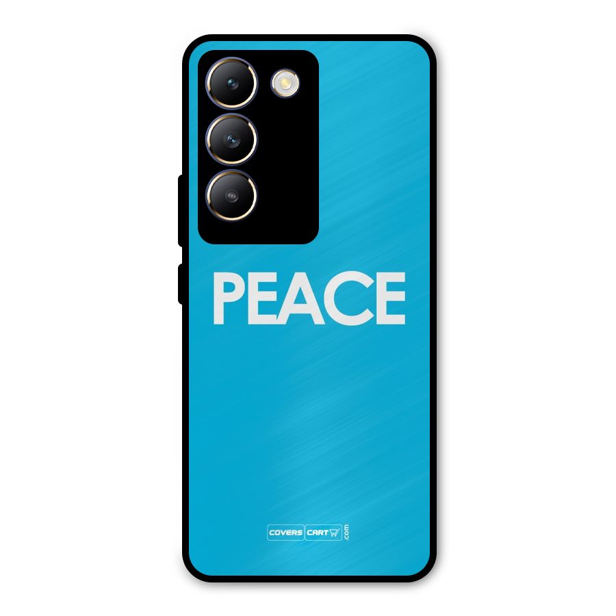 Peace Metal Back Case for Vivo Y200e