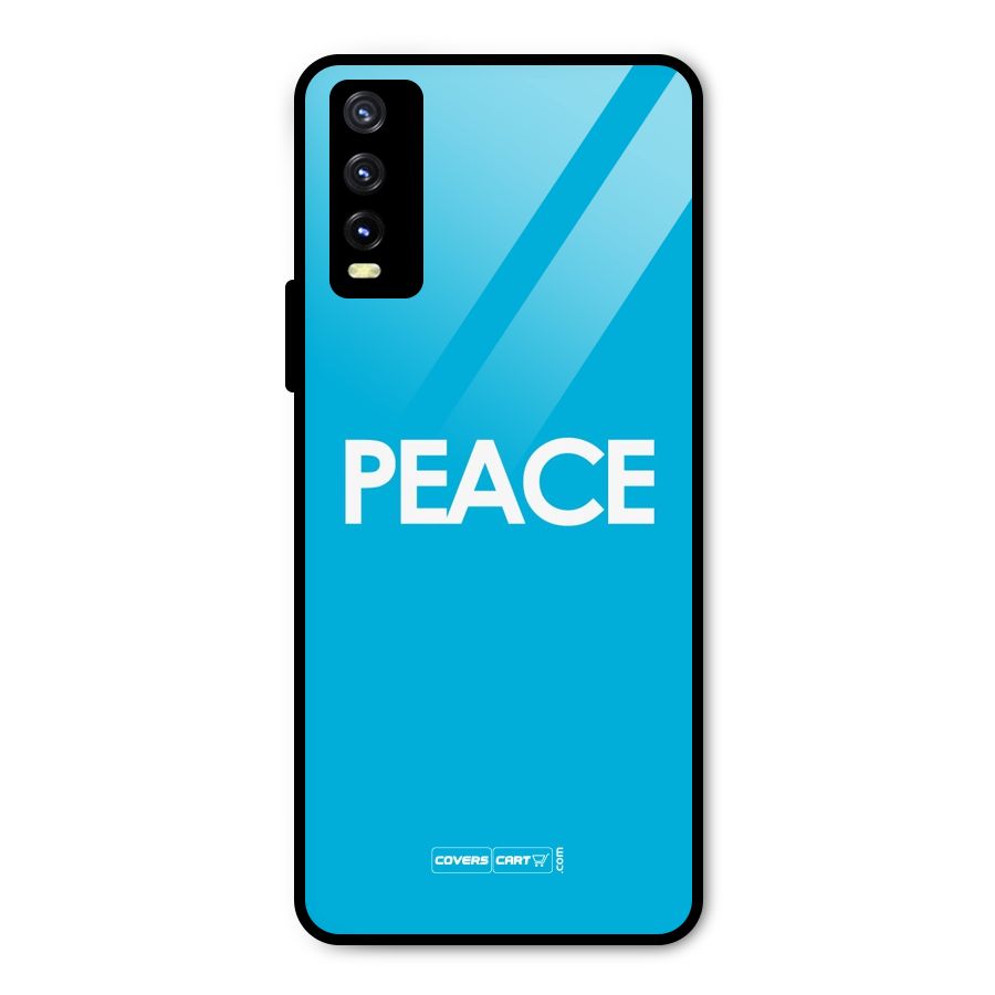 Peace Metal Back Case for Vivo Y20i