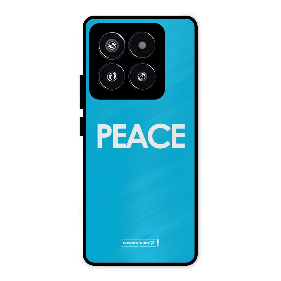 Peace Metal Back Case for Xiaomi 14 Pro