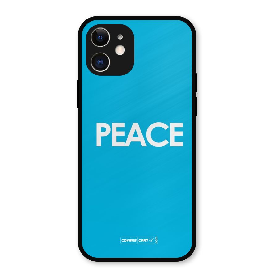 Peace Metal Back Case for iPhone 12