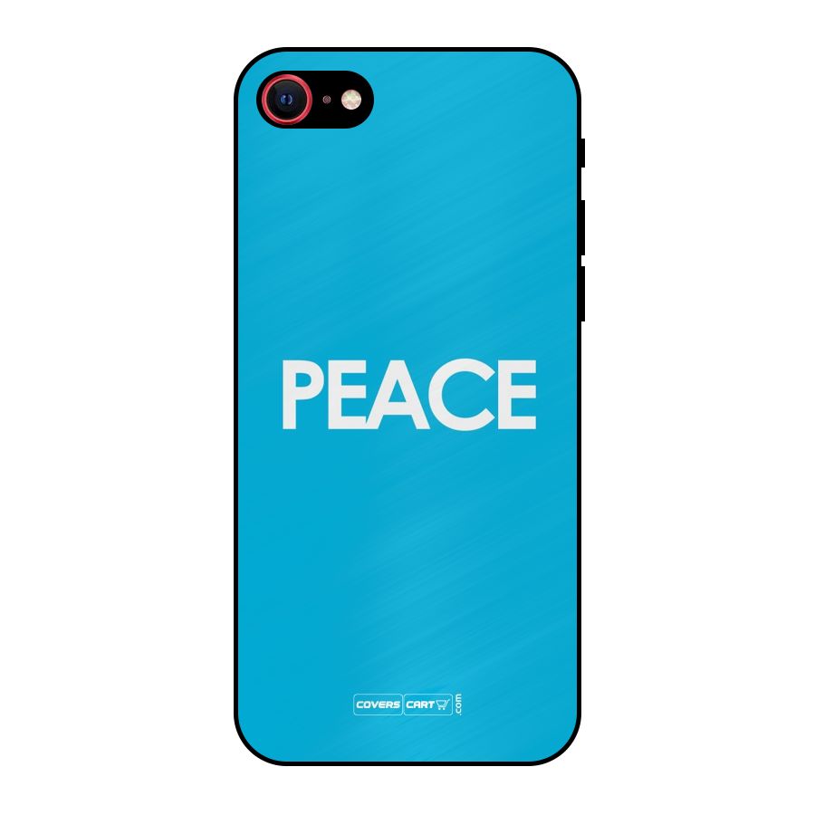 Peace Metal Back Case for iPhone SE 2022