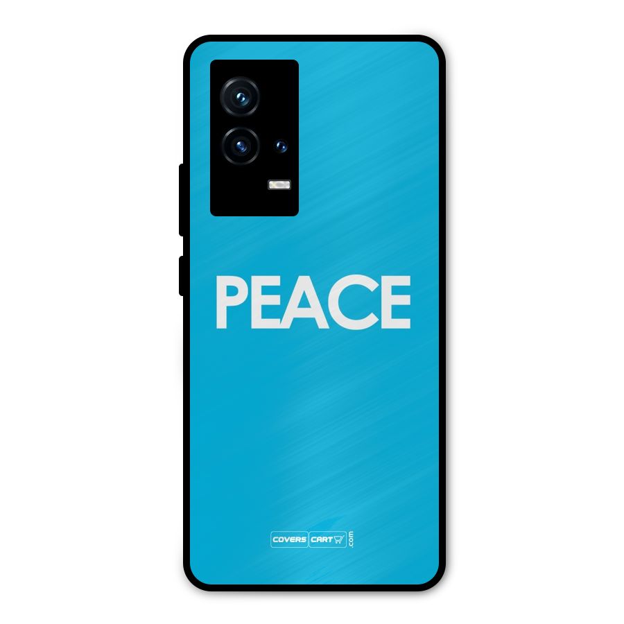 Peace Metal Back Case for iQOO 9 5G