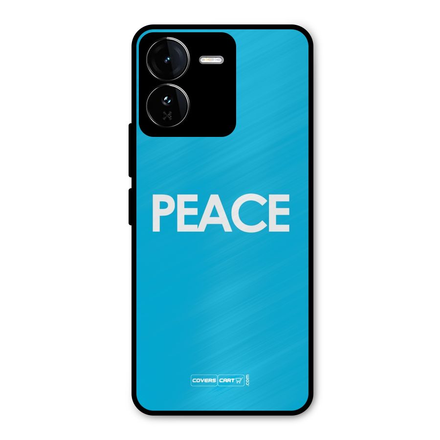 Peace Metal Back Case for iQOO Z9