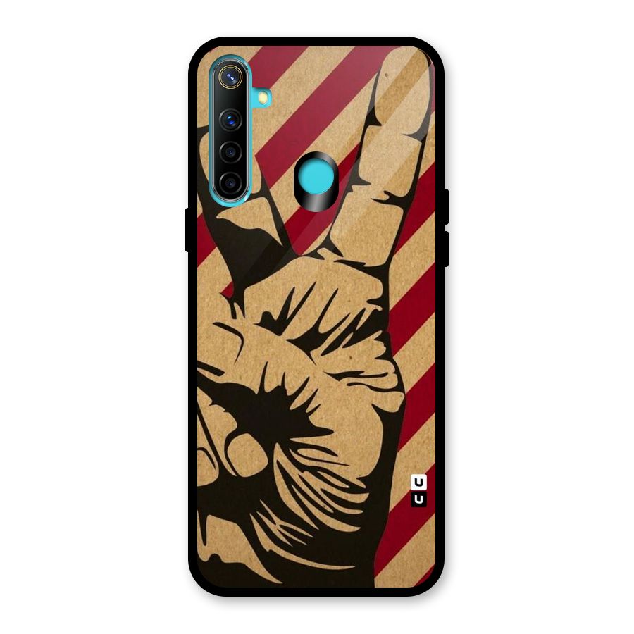 Peace Stripes Glass Back Case for Realme Narzo 10