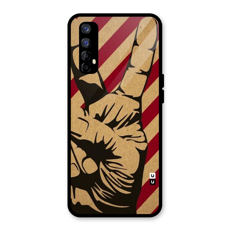 Peace Stripes Glass Back Case for Realme Narzo 20 Pro