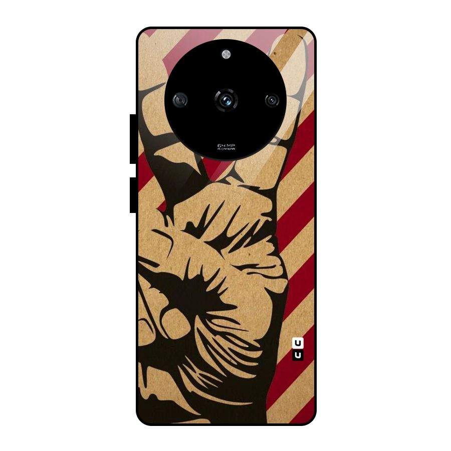 Peace Stripes Glass Back Case for Realme Narzo 60 5G