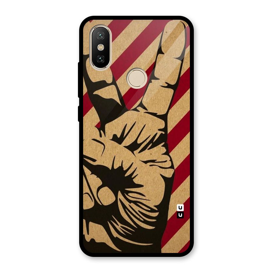Peace Stripes Glass Back Case for Redmi A2