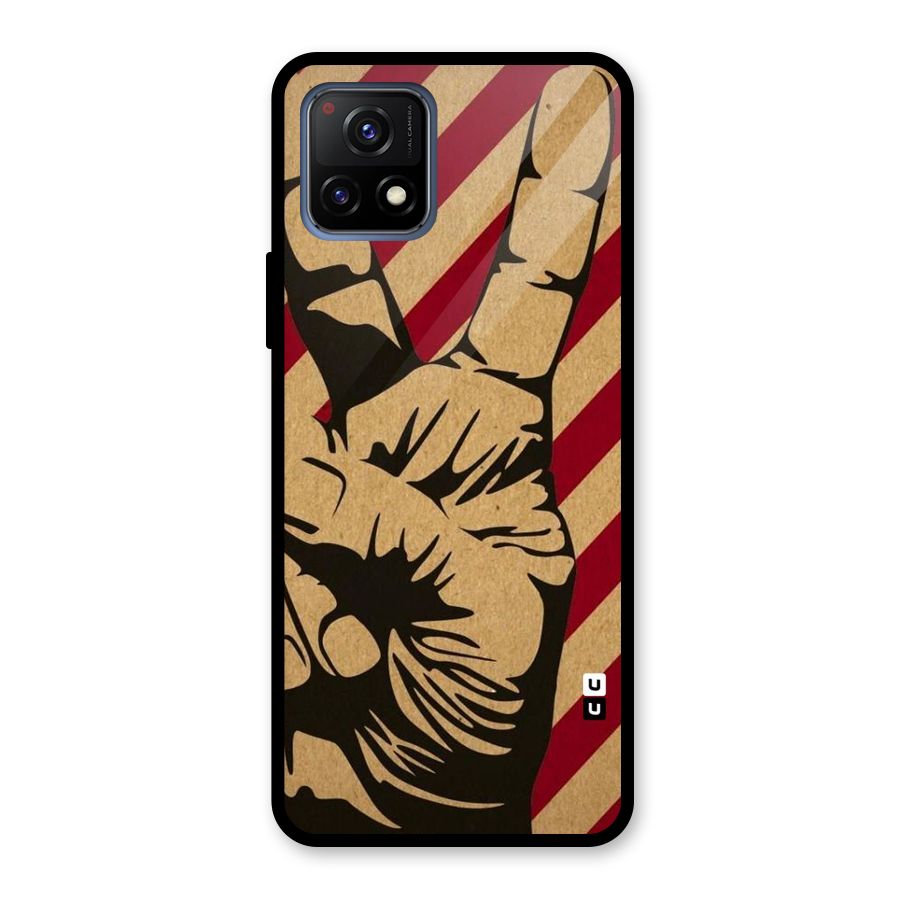 Peace Stripes Glass Back Case for Vivo Y72 5G