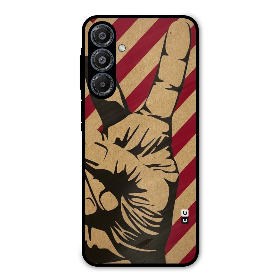 Peace Stripes Metal Back Case for Galaxy A16 5G