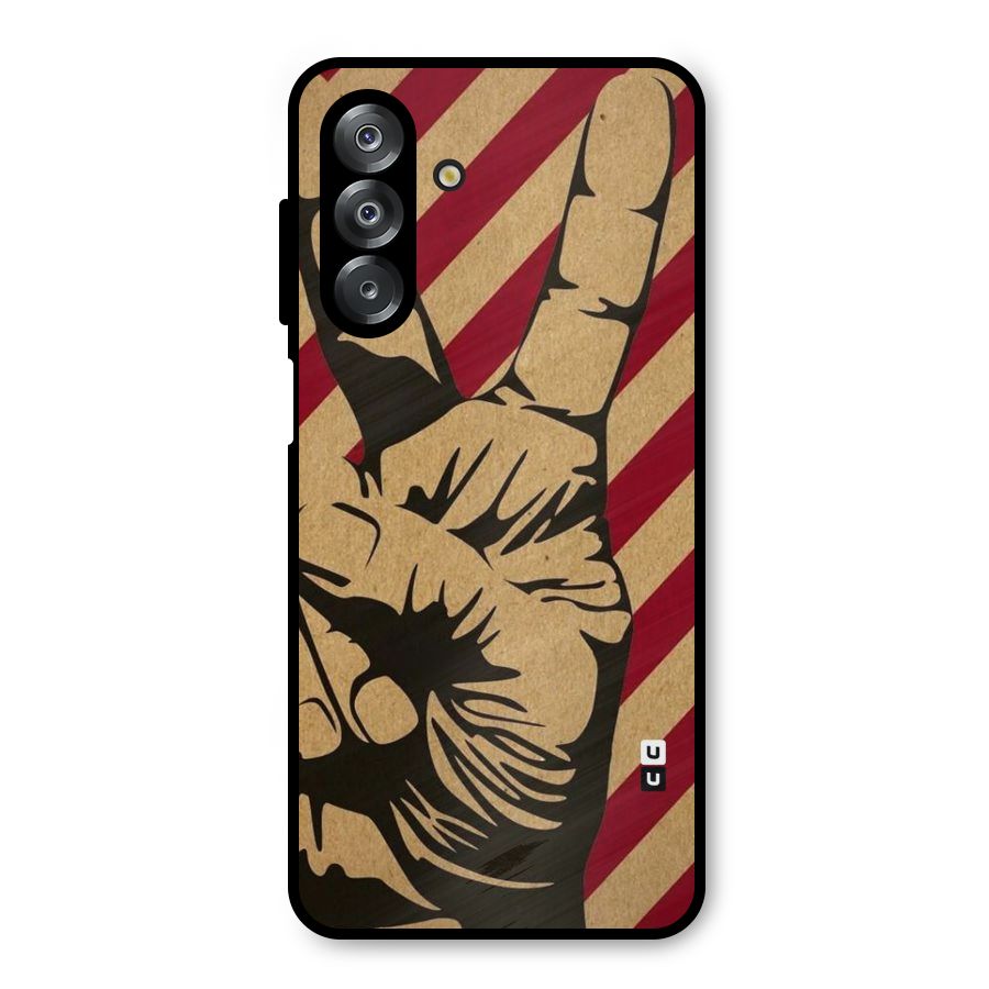 Peace Stripes Metal Back Case for Galaxy A26