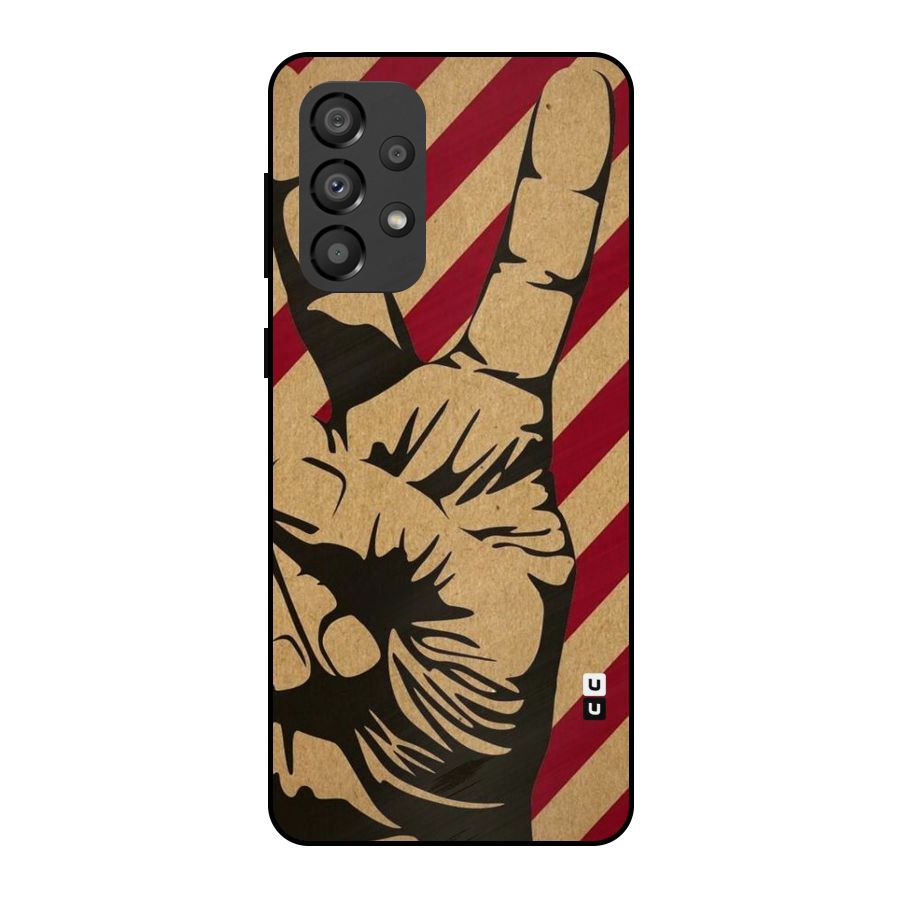 Peace Stripes Metal Back Case for Galaxy A33 5G
