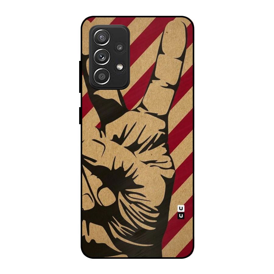 Peace Stripes Metal Back Case for Galaxy A52s 5G