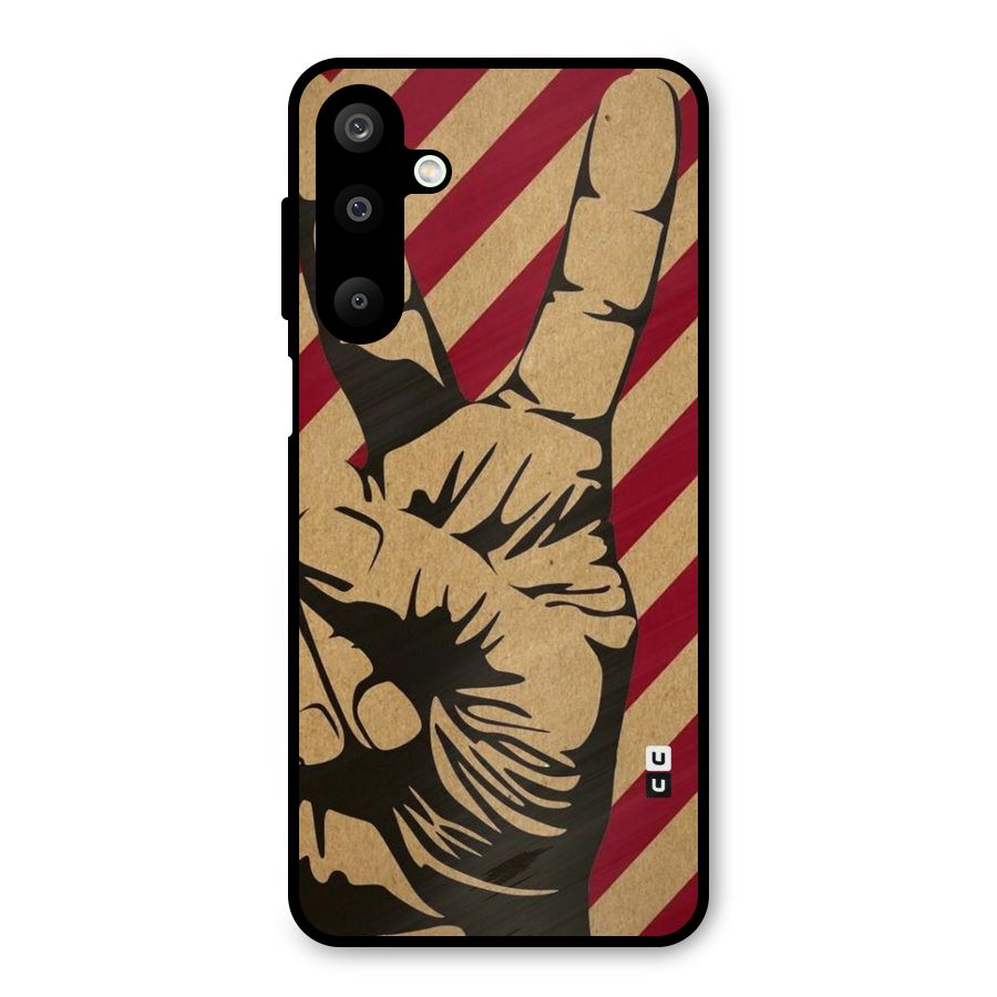Peace Stripes Metal Back Case for Galaxy M16