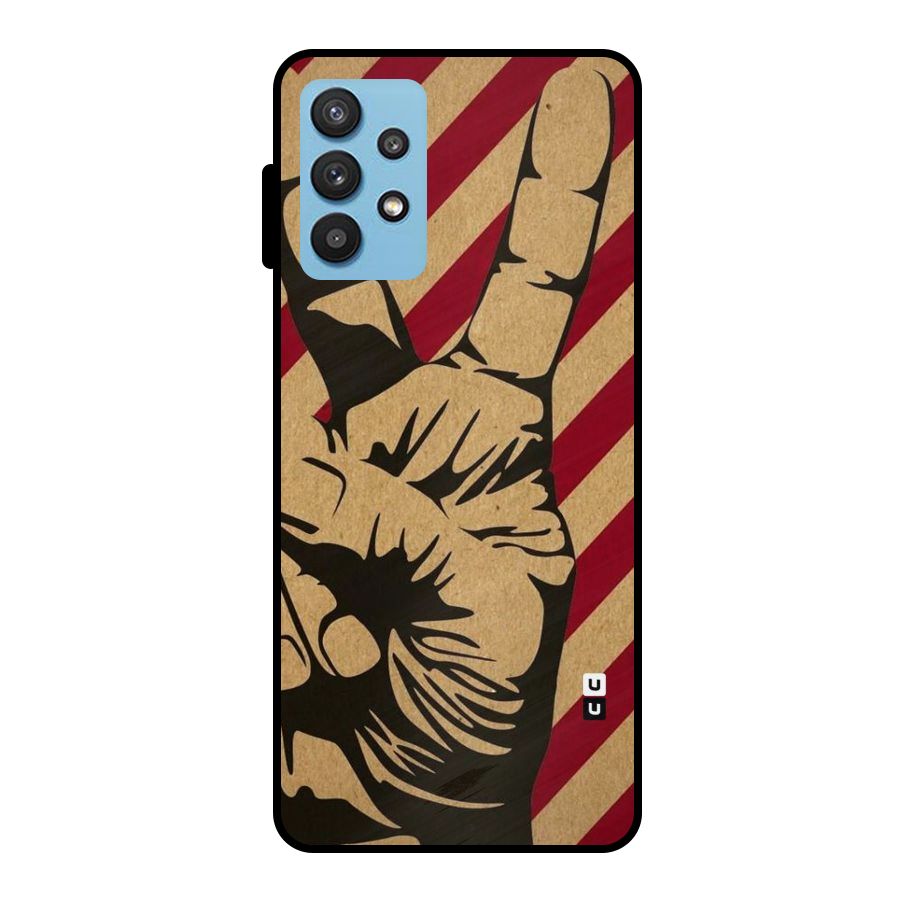 Peace Stripes Metal Back Case for Galaxy M32 5G