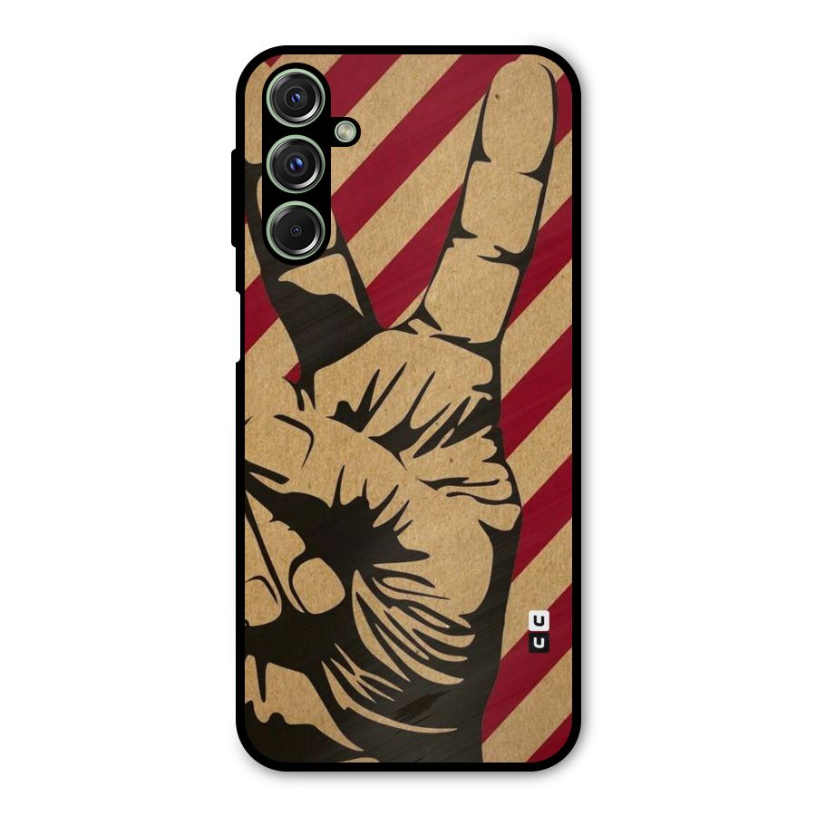 Peace Stripes Metal Back Case for Galaxy M34