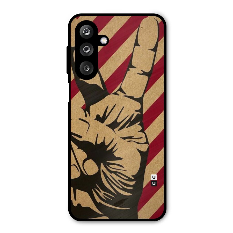 Peace Stripes Metal Back Case for Galaxy M36