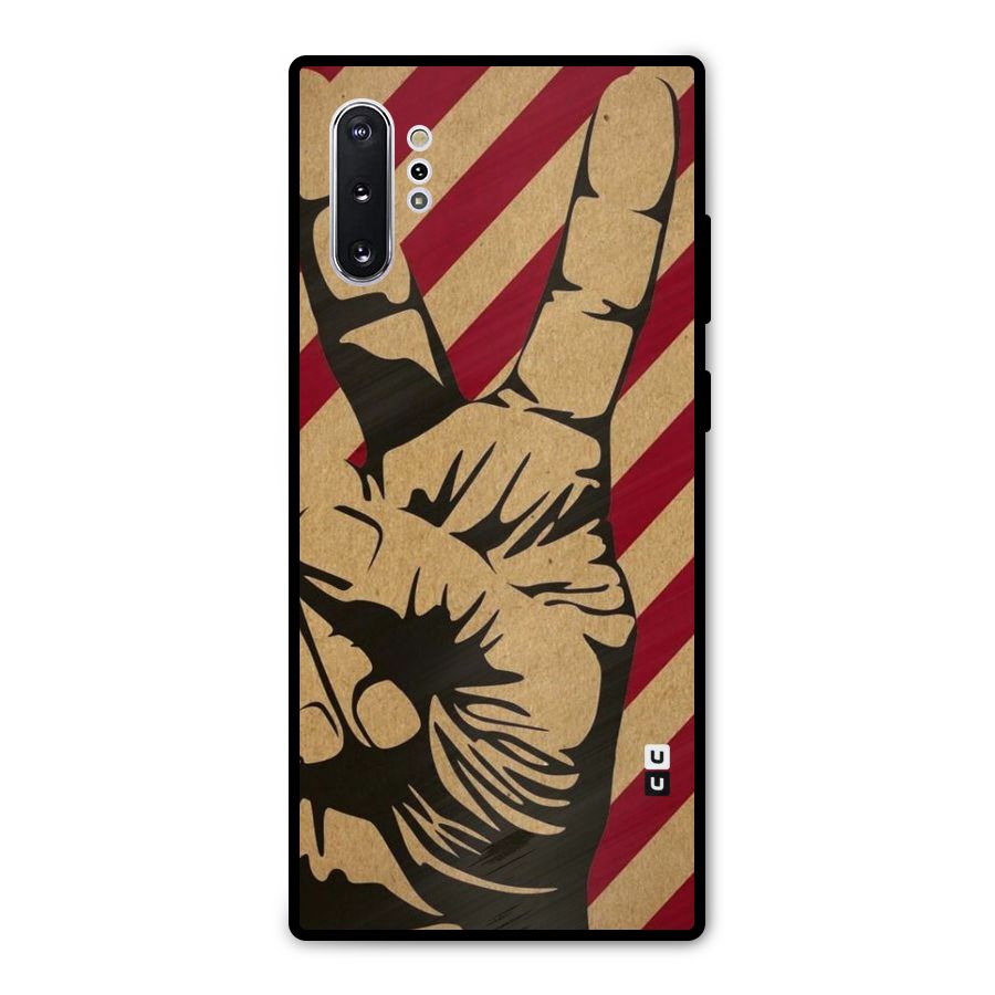 Peace Stripes Metal Back Case for Galaxy Note 10 Plus