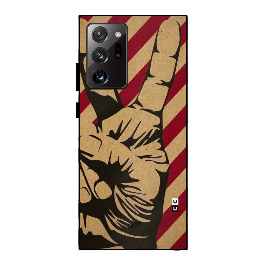 Peace Stripes Metal Back Case for Galaxy Note 20 Ultra 5G