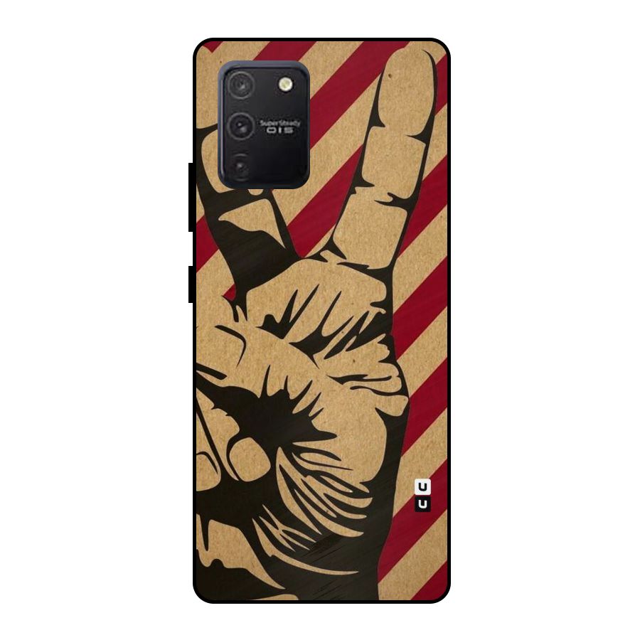 Peace Stripes Metal Back Case for Galaxy S10 Lite
