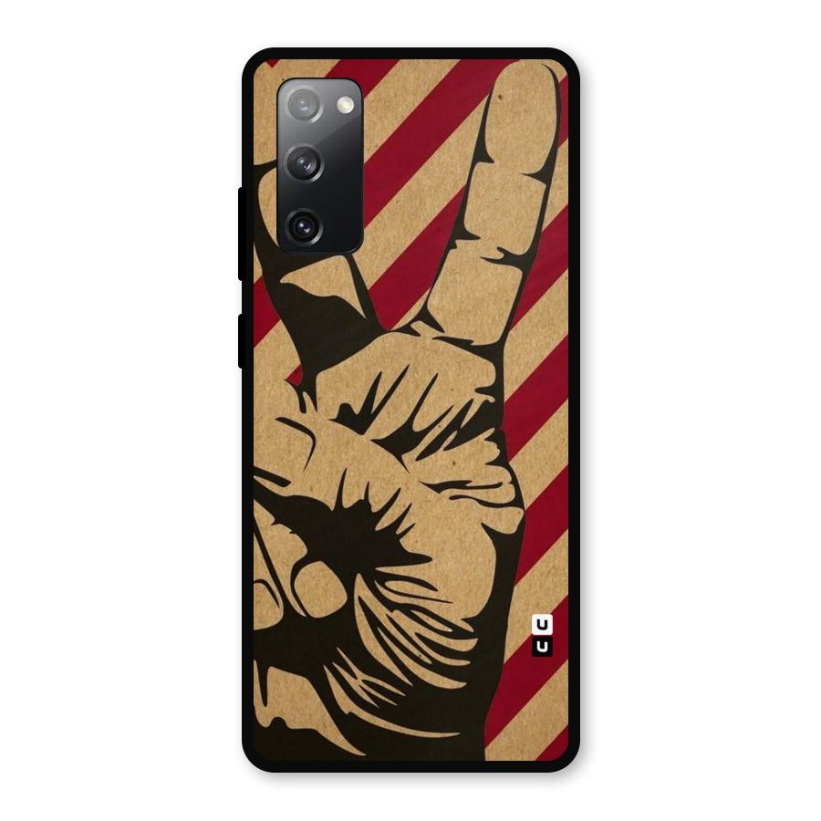 Peace Stripes Metal Back Case for Galaxy S20 FE