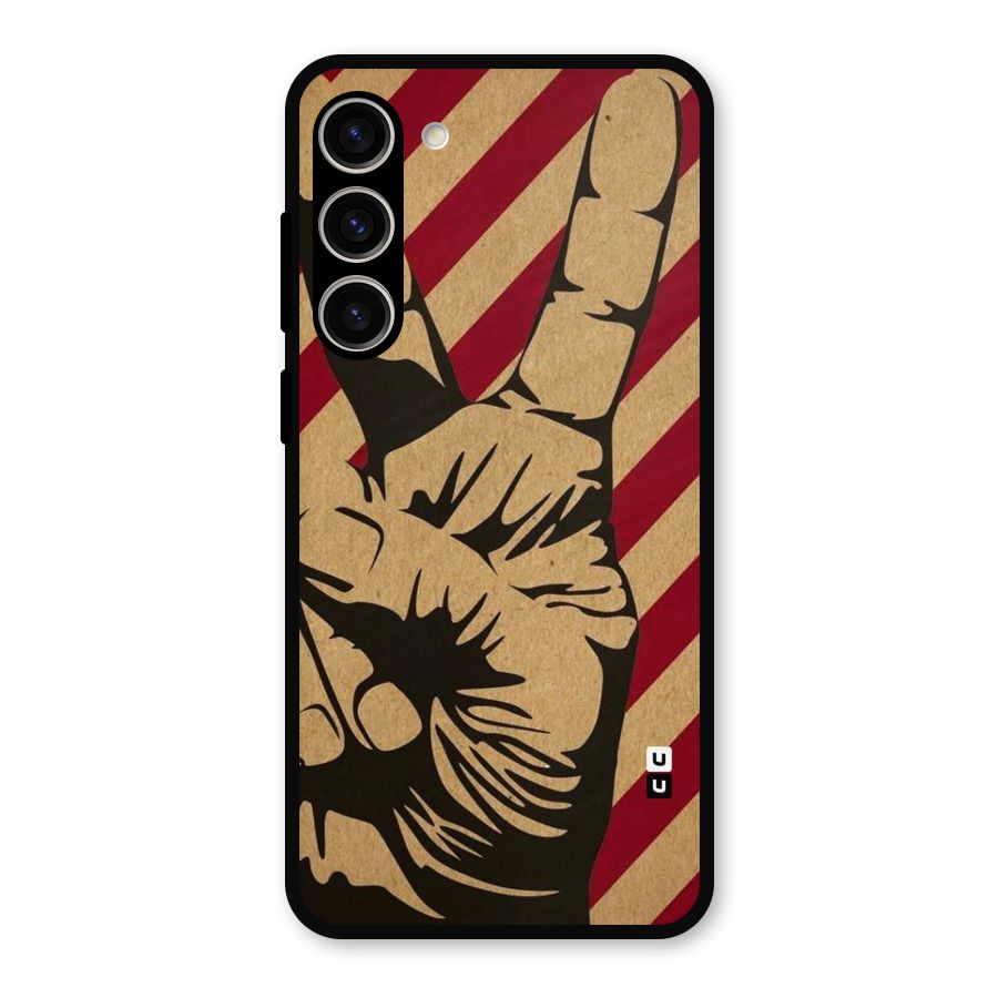 Peace Stripes Metal Back Case for Galaxy S23 Plus