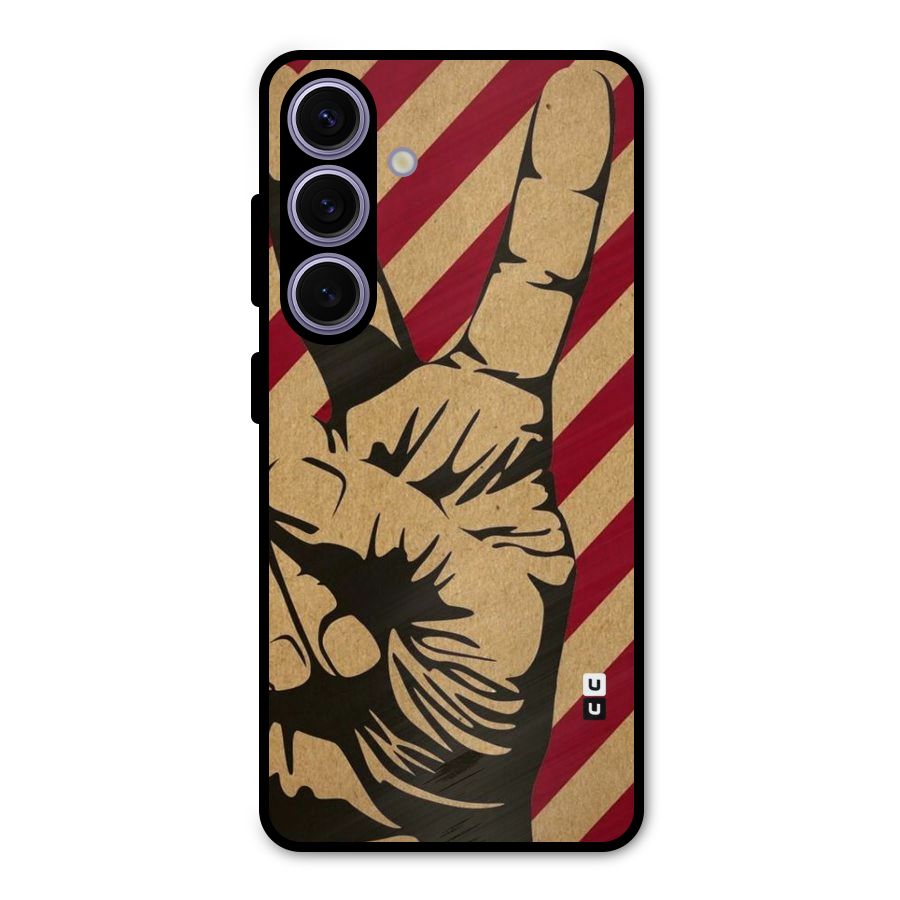 Peace Stripes Metal Back Case for Galaxy S24