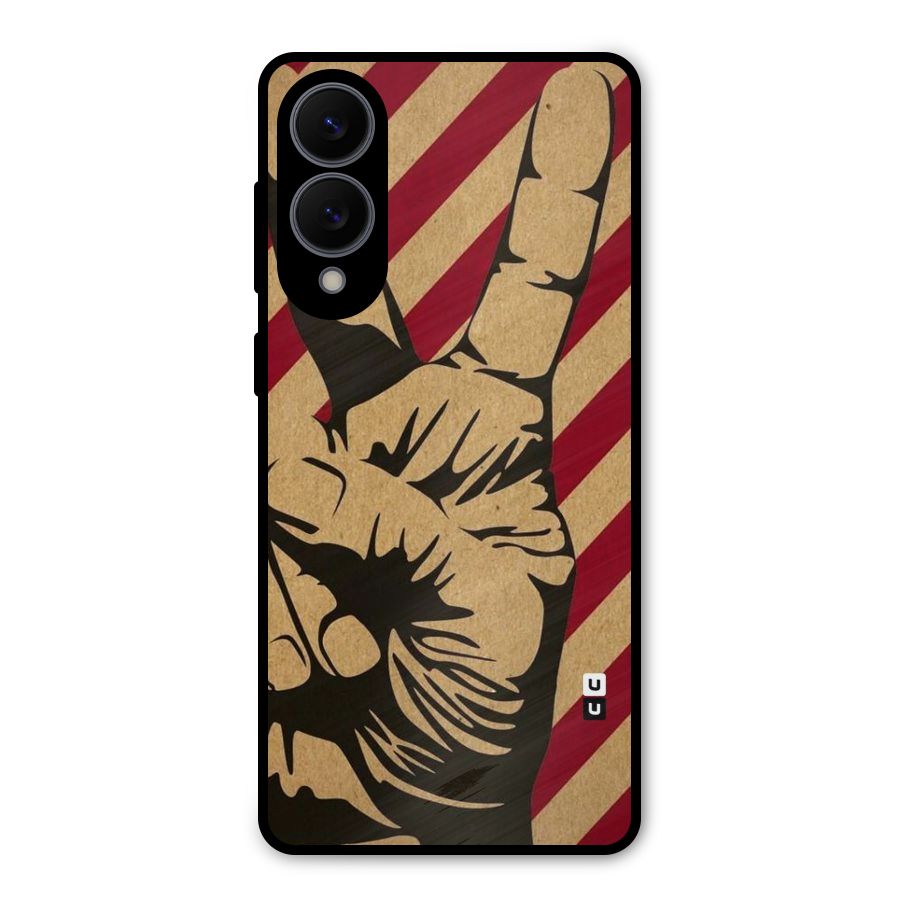 Peace Stripes Metal Back Case for Galaxy S25 Edge