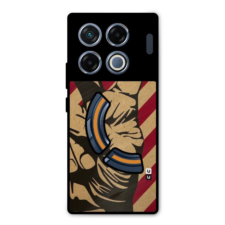 Peace Stripes Metal Back Case for Infinix GT 20 Pro
