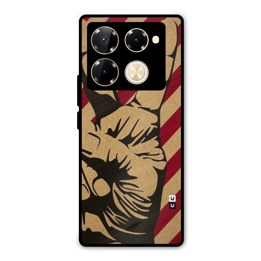 Peace Stripes Metal Back Case for Infinix Note 40 Pro Plus