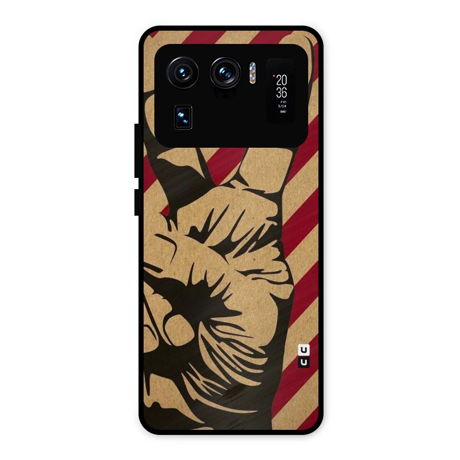 Peace Stripes Metal Back Case for Mi 11 Ultra