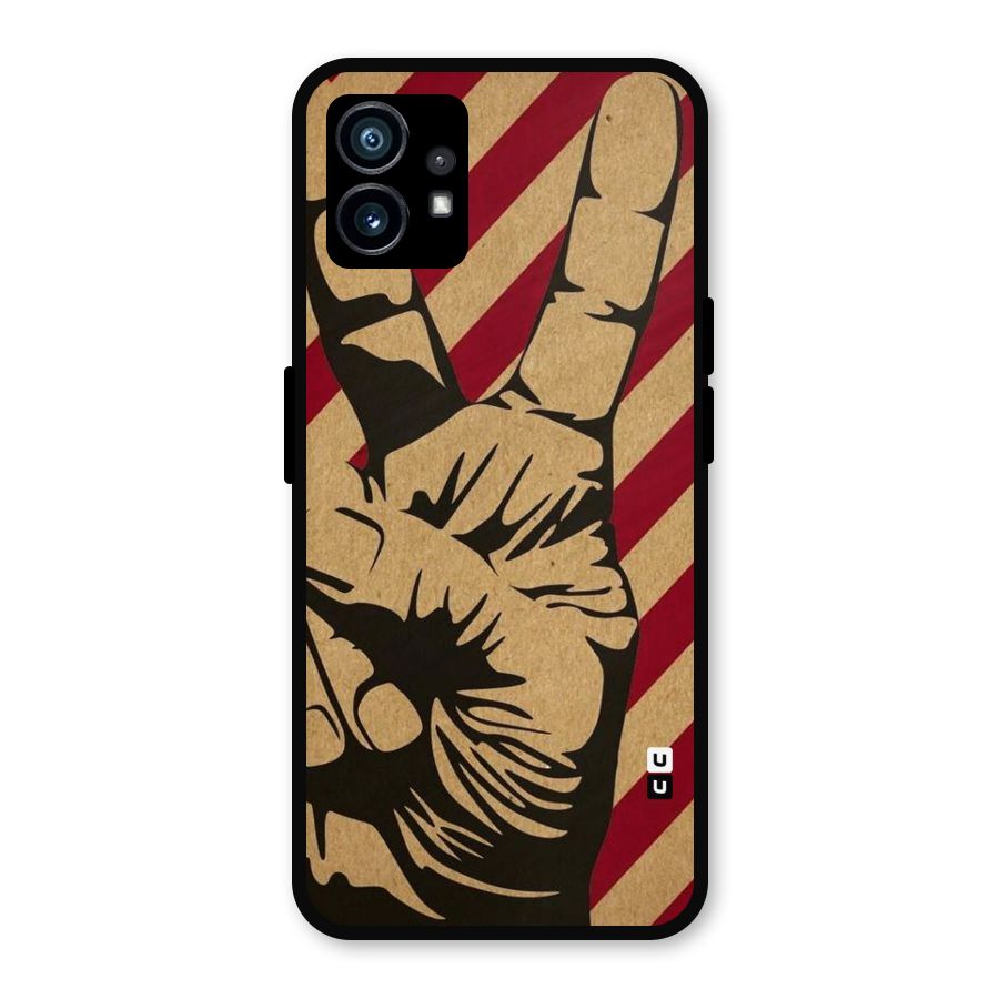 Peace Stripes Metal Back Case for Nothing Phone 1