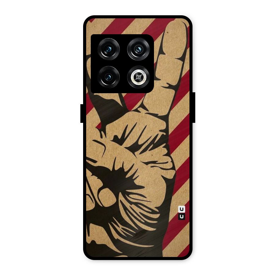 Peace Stripes Metal Back Case for OnePlus 10 Pro 5G