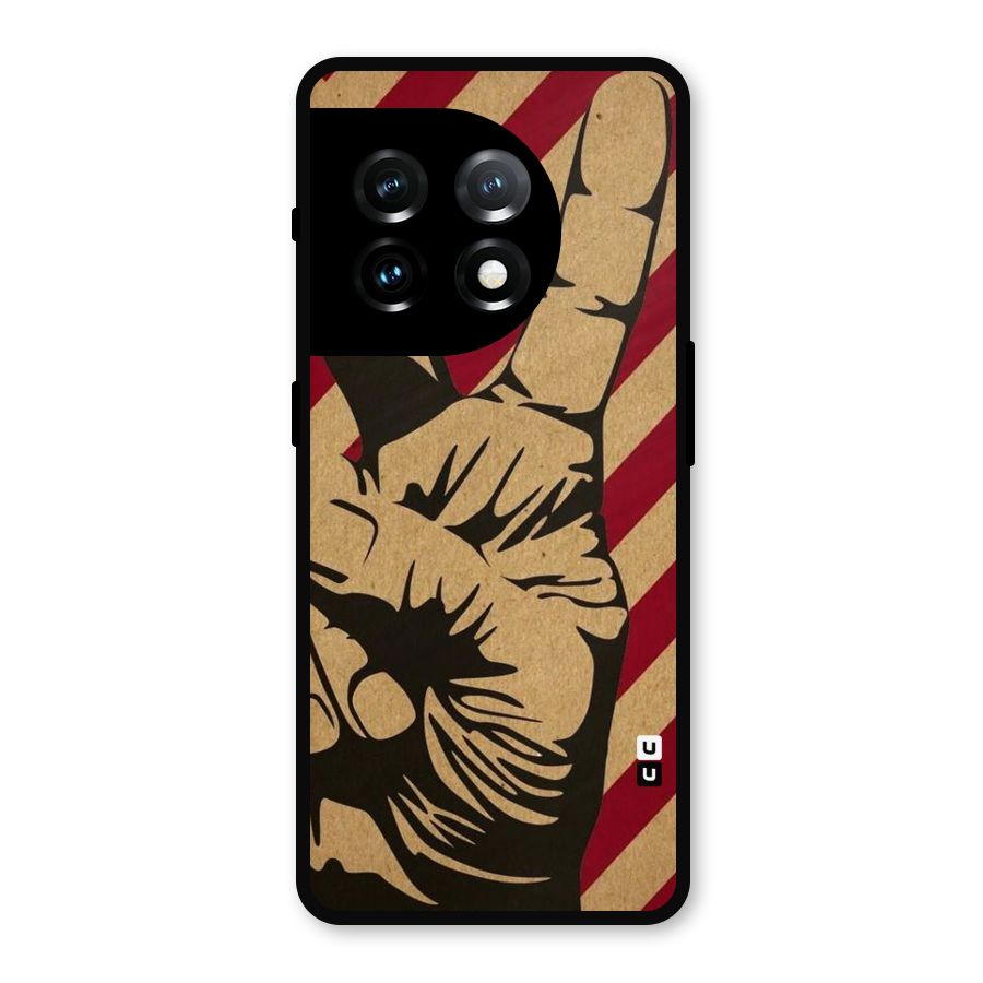 Peace Stripes Metal Back Case for OnePlus 11