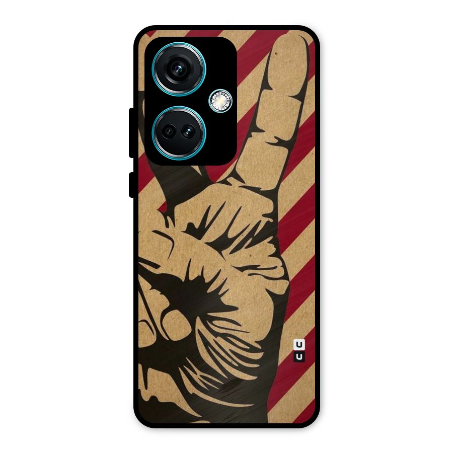 Peace Stripes Metal Back Case for OnePlus Nord CE 3 5G