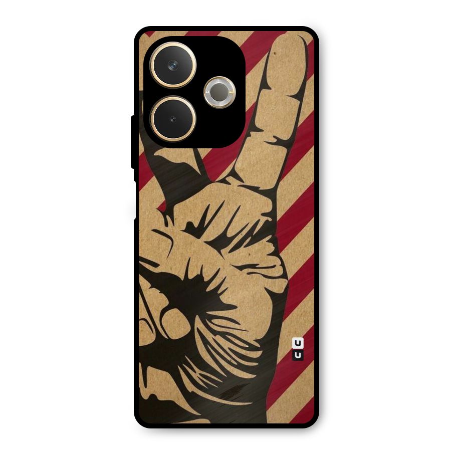 Peace Stripes Metal Back Case for Oppo A5 Pro
