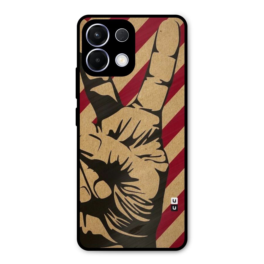 Peace Stripes Metal Back Case for Oppo K13